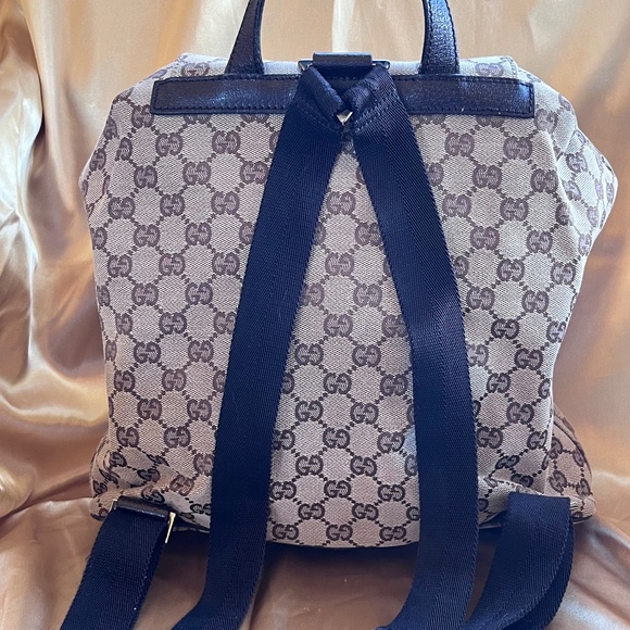 Authentic Gucci GG Jackie Canvas Backpack - Excellent Condition - Picture 3 of 9